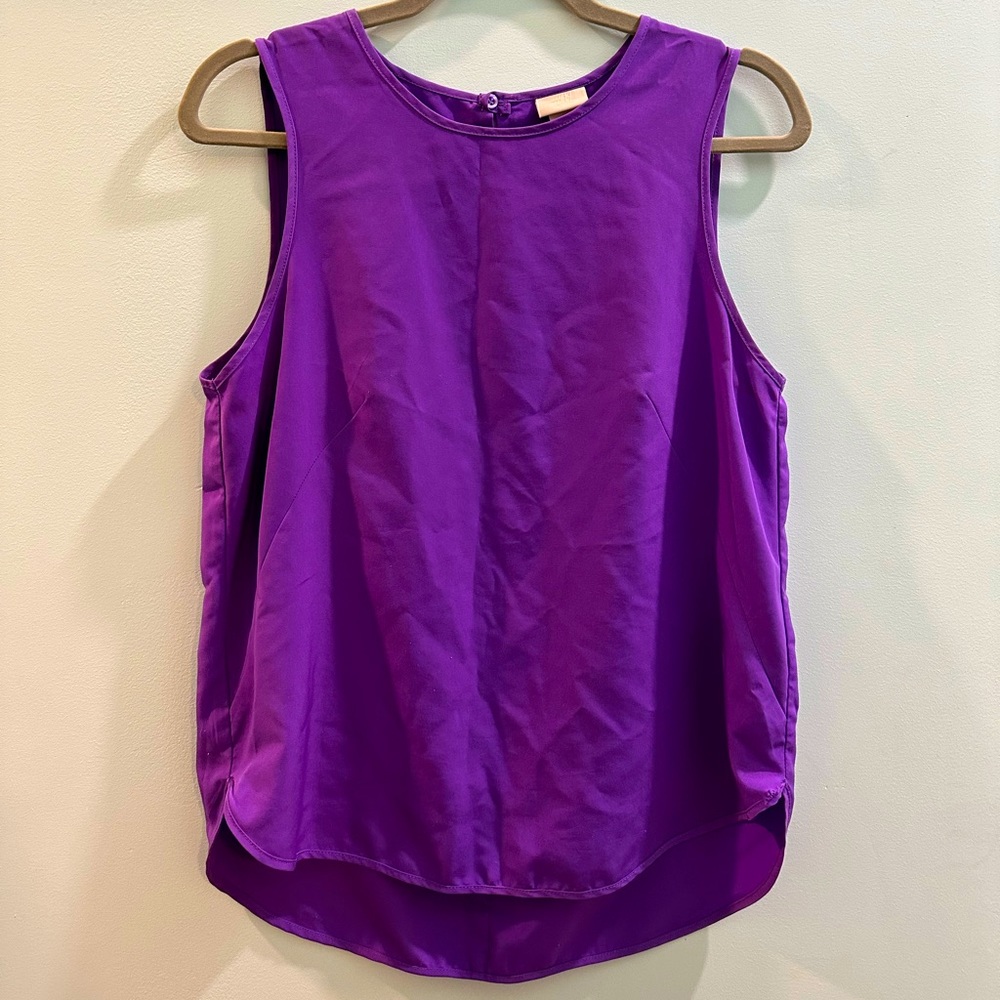 Super vibrant sleeveless blouse - perfect purple!